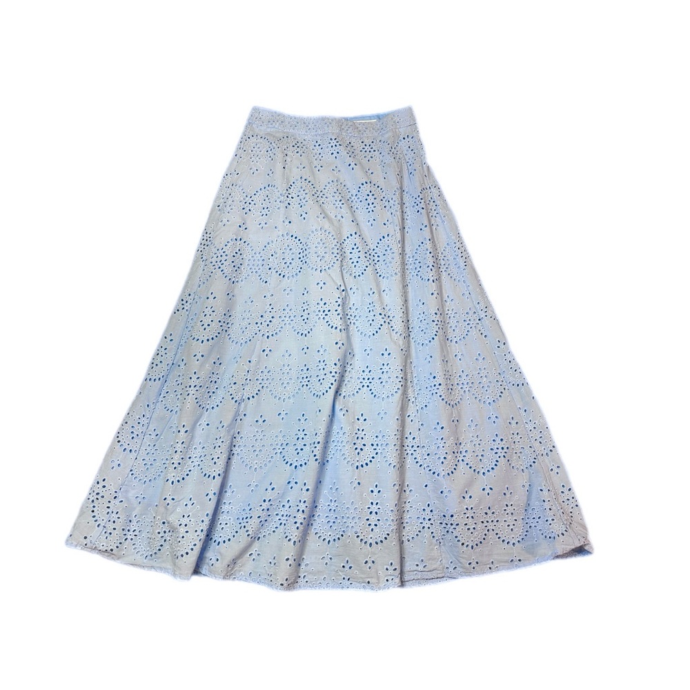 Commense Light Blue Eyelet Two-Piece Skirt Set - Picture 10 of 14